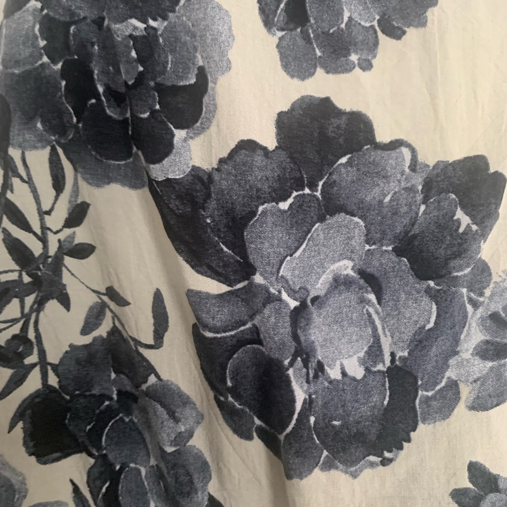 Weekend by Suzanne Betro Off The Shoulder Floral Ruffle Sleeve Top Sz XL - Picture 10 of 14